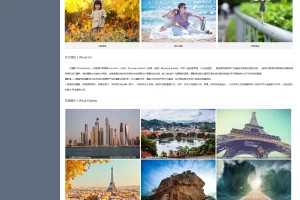 A696 灰白个人摄影博客网站织梦dede模板源码