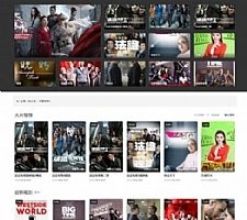 苹果cmsV10灰色精致电影影视网站模板