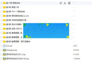 swoole开发高并发直播+聊天室_源码下载