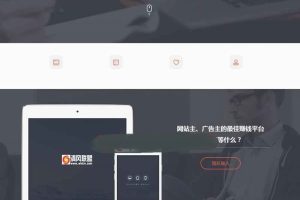 【广告联盟平台】极易一站式广告投放平台v9灰黑色高档网站模版源代码