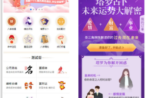 2021年全新算命付费测算网站源码 星座运势塔罗牌牛年运程宝宝起名姻缘等