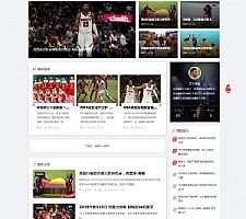 响应式NBA体育赛事新闻资讯网站源码 (自适应手机移动端) 织梦dedecms模板