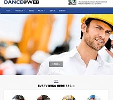 （自适应手机版）响应式外贸网站源码 HTML5蓝色高端简洁外贸企业公司织梦模板