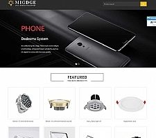 （自适应手机版）响应式灯具网站源码 灯饰产品英文外贸织梦模板