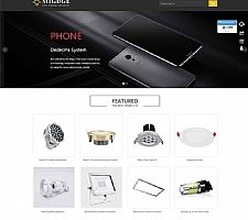 (自适应手机移动端)响应式灯具灯饰产品英文外贸网站源码 织梦dedecms模板