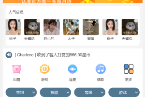 最新商业版陪玩3.0独立版本系统(陪玩源码)